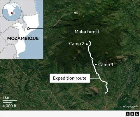 map locating Mabu forest