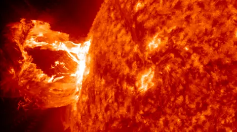 NASA Image of solar flare from Nasa's Solar Dynamics Observatory  